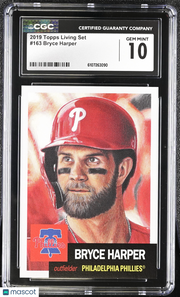 2019 Topps Living Set Bryce Harper #163 CGC 10