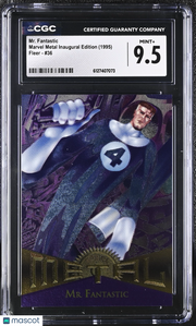 1995 Fleer Marvel Metal Inaugural Edition Mr. Fantastic #36 CGC 9.5