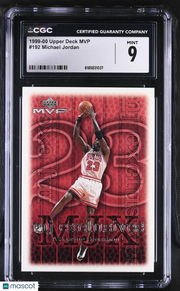 1999-00 Upper Deck MVP Michael Jordan #192 CGC 9 Chicago Bulls