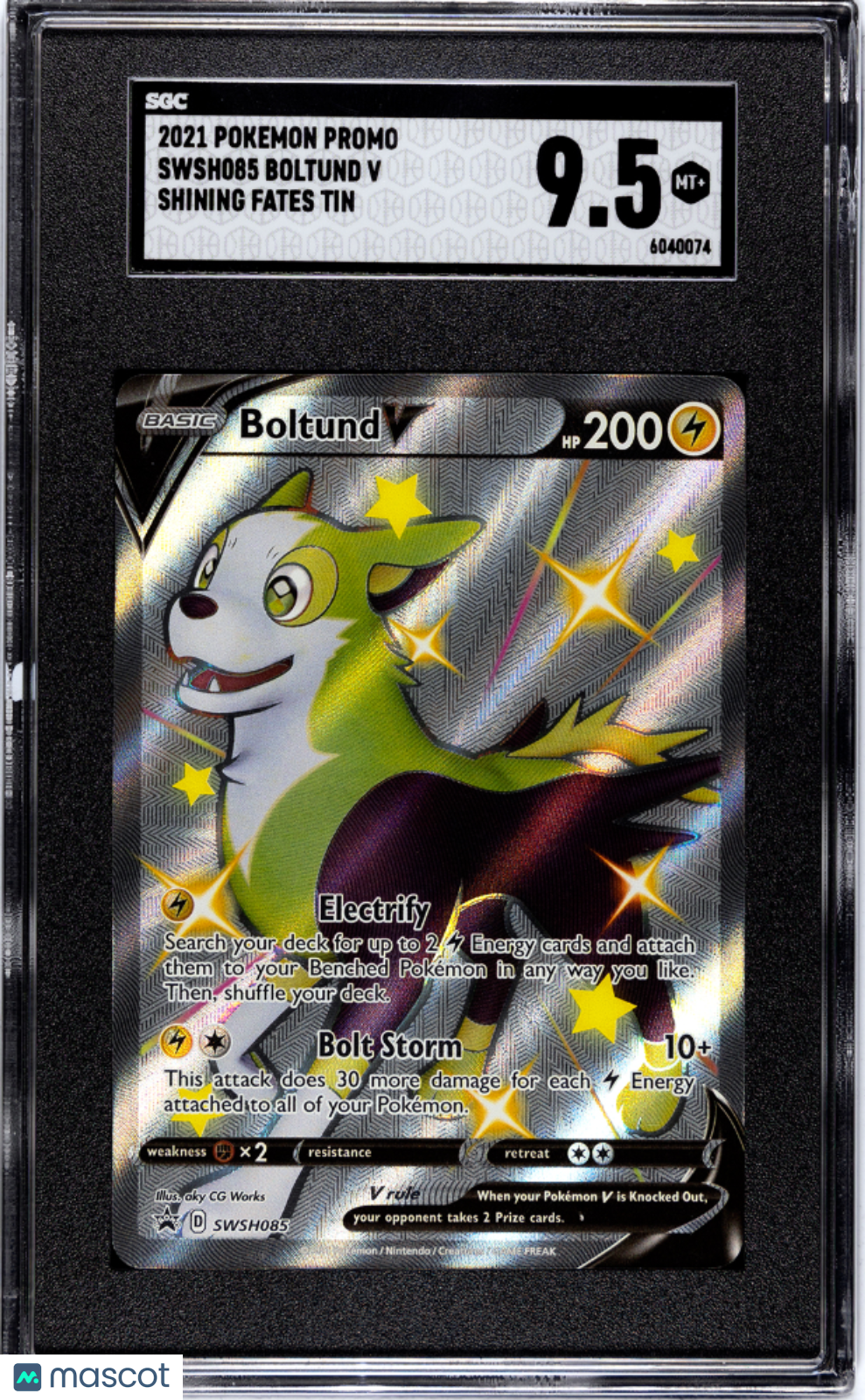 2021 Pokemon Promo Boltund V SGC 9.5 #SWSH085