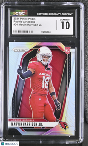 2024 Panini Prizm Marvin Harrison Jr. Rookie Variations #30 CGC 10 Cardinals