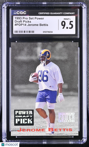 1993 Pro Set Power Jerome Bettis Rookie Power Draft Picks #PDP14 CGC 9.5 Rams