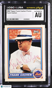 1992 Topps Frank Cashen Auto Autograph Promo CGC Authentic JSA Mets