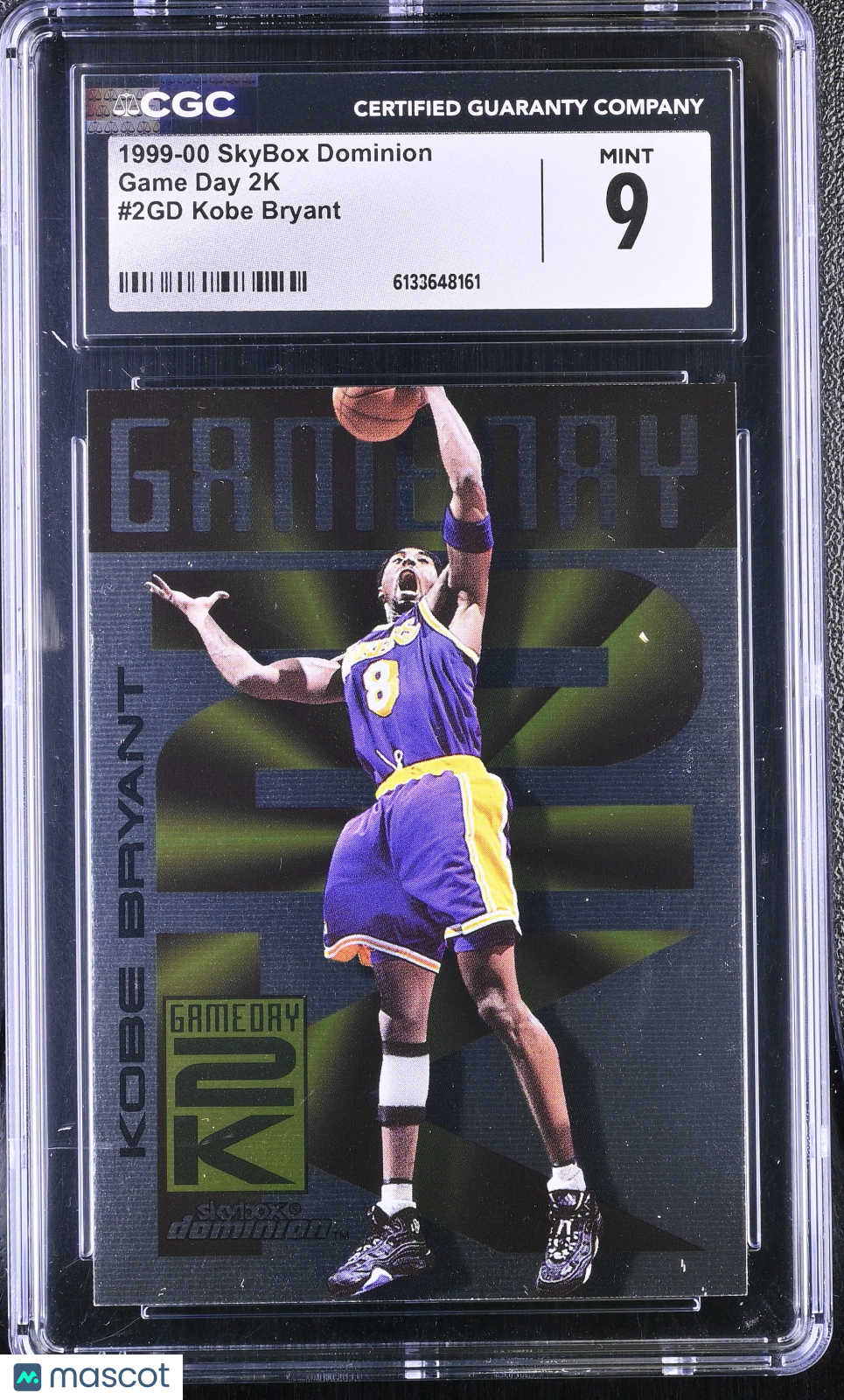 1999-00 Skybox Dominion Kobe Bryant Game Day 2K #2GD CGC 9 Los Angeles Lakers