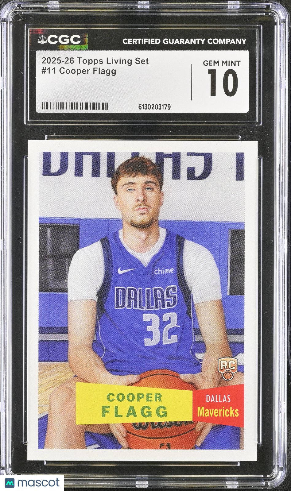2025-26 Topps Living Set Cooper Flagg Rookie #11 CGC 10 Dallas Mavericks