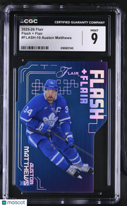 2025-26 Flair Auston Matthews Flash + Flair #FLASH-10 CGC 9 Toronto Maple Leafs