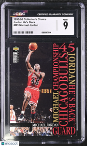 1995-96 Collector's Choice Michael Jordan Jordan He's Back #M3 CGC 9 Bulls