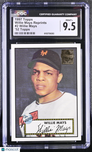 1997 Topps Willie Mays '52 Topps Reprints #2 CGC 9.5 San Francisco Giants