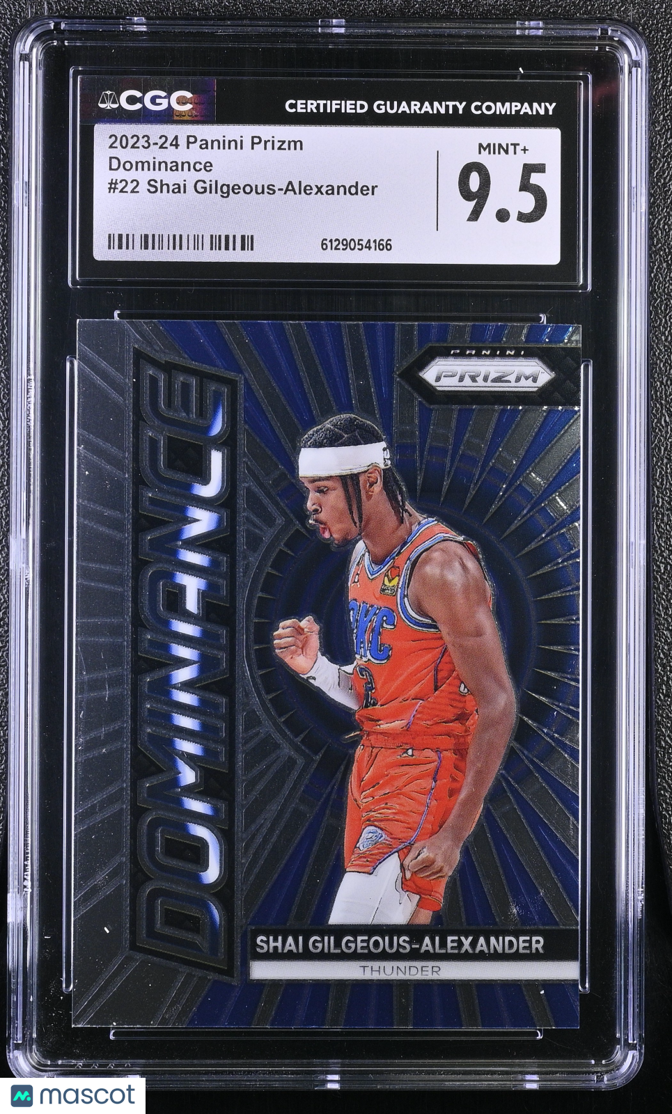 2023-24 Panini Prizm Shai Gilgeous-Alexander Dominance #22 CGC 9.5 Thunder