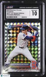 2025 Bowman Chrome Roman Anthony Geometric Refractor /499 #BCP-167 CGC 10