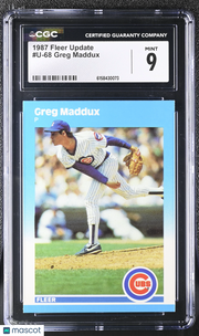 1987 Fleer Update Greg Maddux #U-68 CGC 9