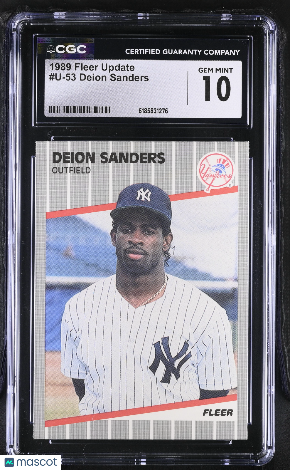 1989 Fleer Update Deion Sanders #U-53 CGC 10 New York Yankees