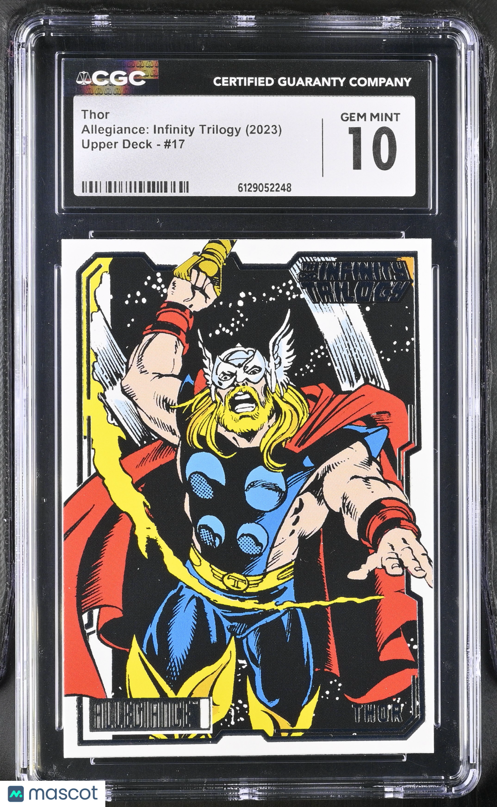 2023 Upper Deck Allegiance: Infinity Trilogy Thor #17 CGC 10