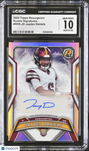 2024 Topps Resurgence Jayden Daniels Rookie Signatures #RRS-JD CGC 10 Commanders