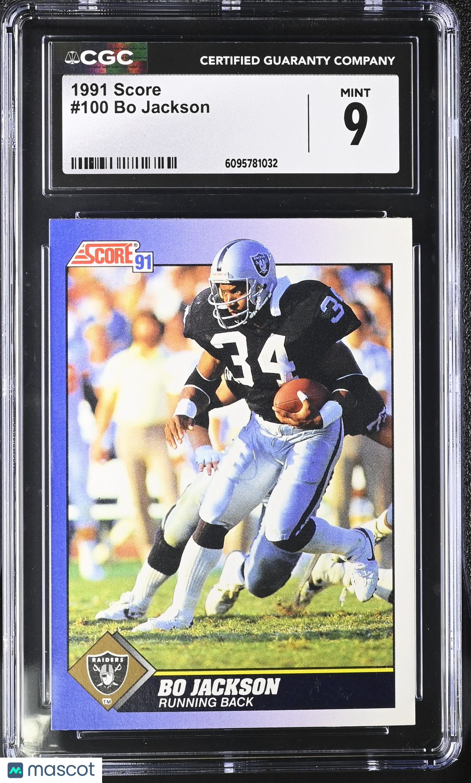 1991 Score Bo Jackson #100 CGC 9