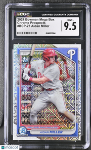 2024 Bowman Mega Box Aidan Miller Chrome Prospects #BCP-27 CGC 9.5