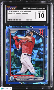 2024 Bowman Draft Sapphire Roman Anthony Rookie #BDC-19 CGC 10 Boston Red Sox