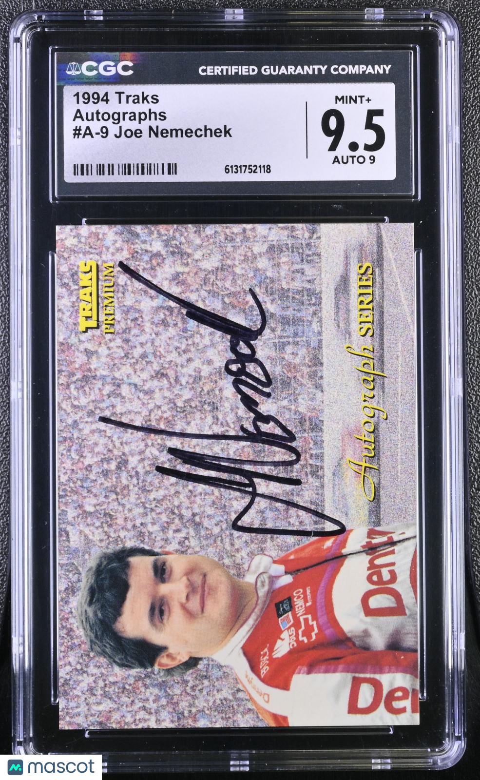 1994 Traks Joe Nemechek Autographs #A-9 CGC 9.5