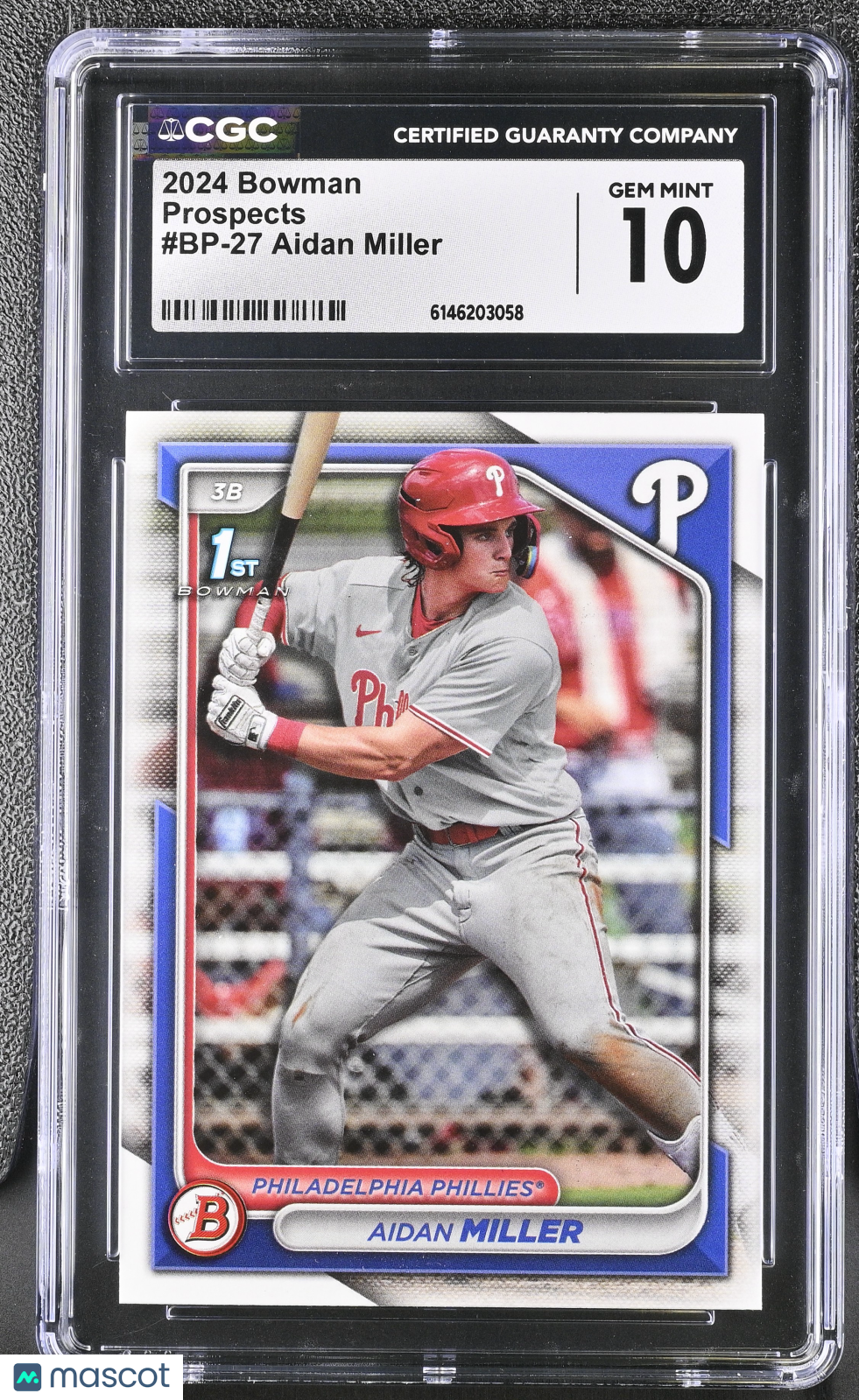 2024 Bowman Aidan Miller #BP-27 Prospects CGC 10