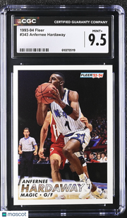 1993-94 Fleer Anfernee Hardaway Rookie #343 CGC 9.5 Orlando Magic
