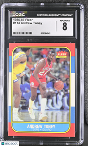 1986-87 Fleer Andrew Toney #114 CGC 8 Philadelphia 76ers