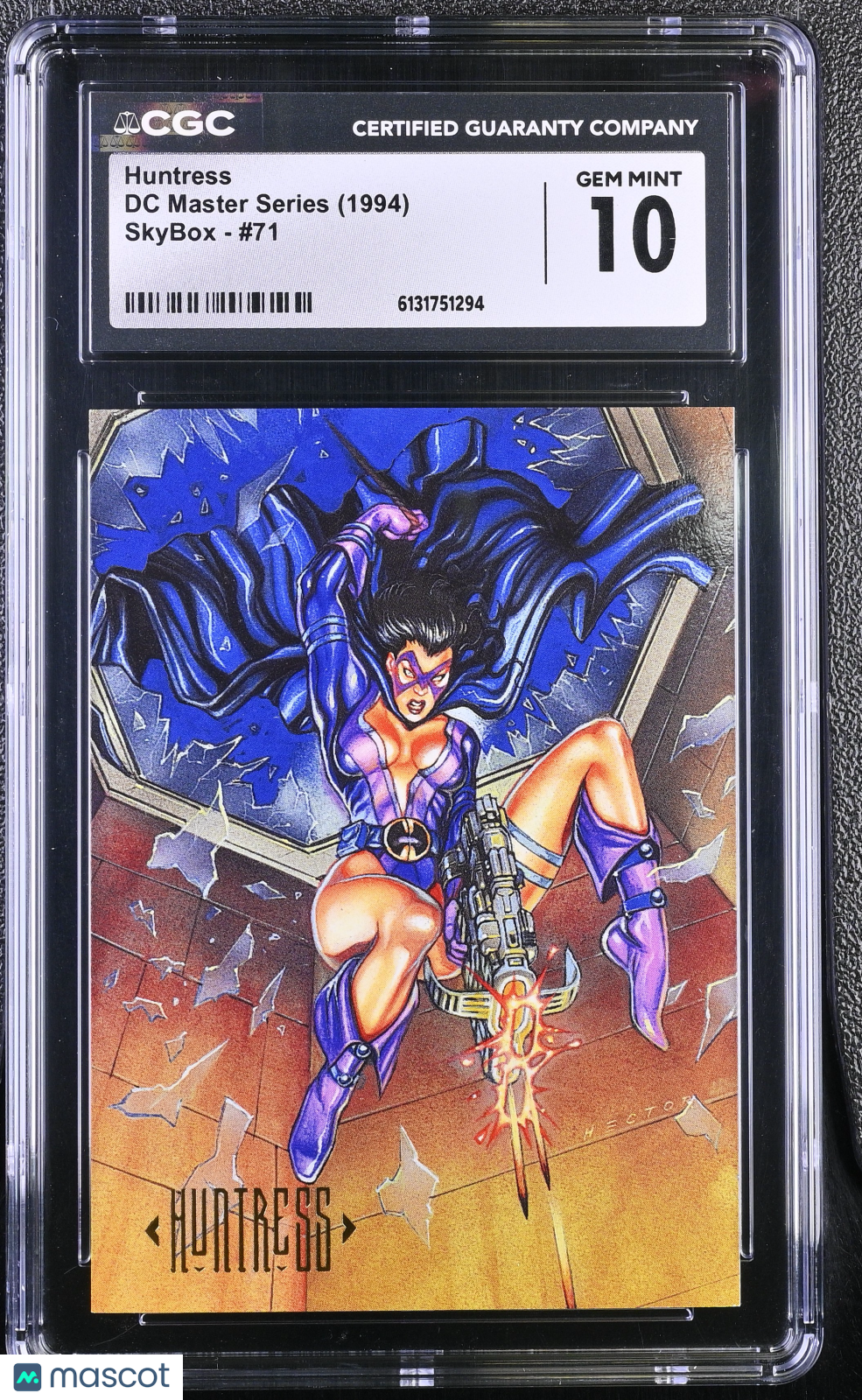 1994 Skybox DC Master Series Huntress #71 CGC 10