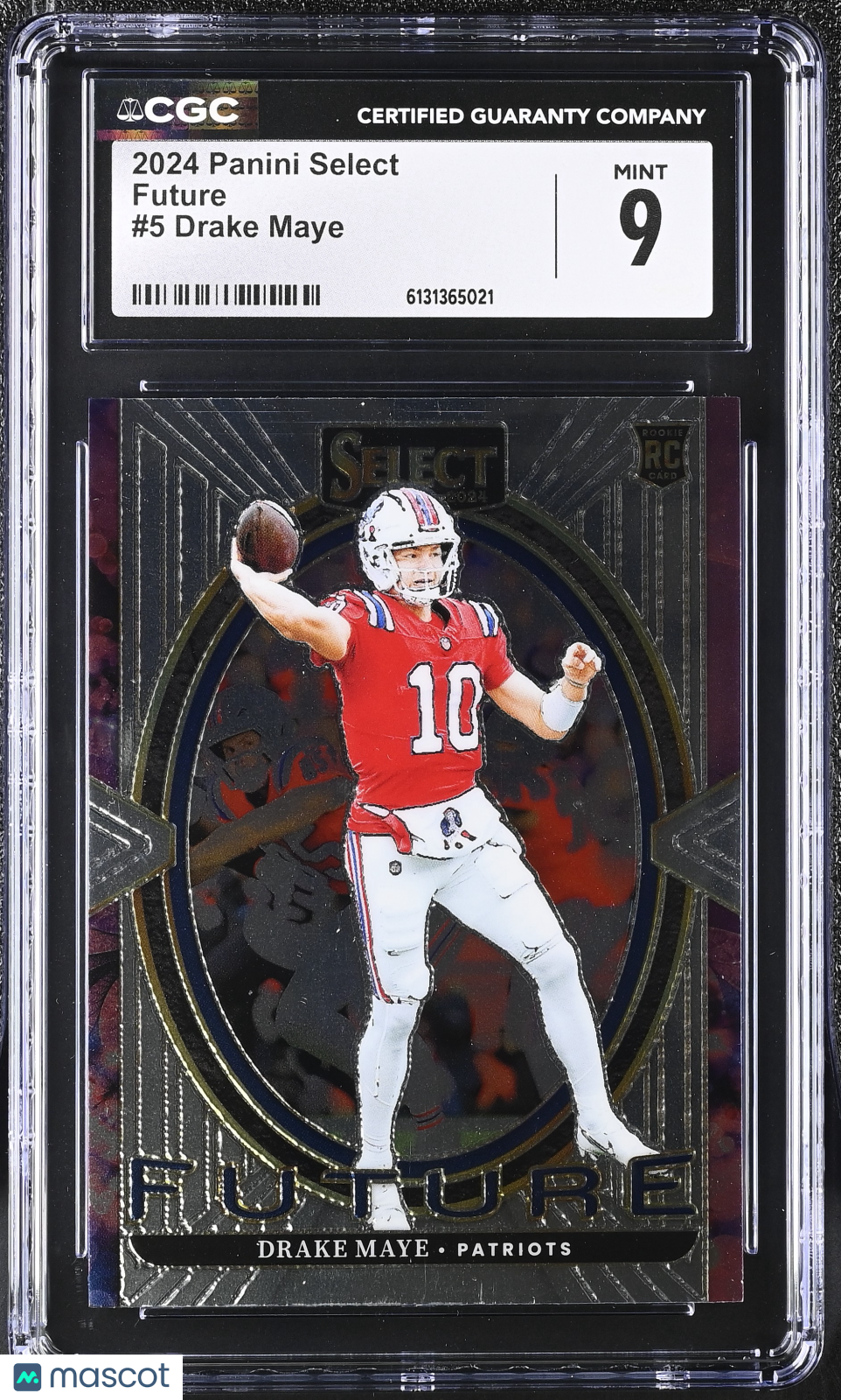 2024 Panini Select Drake Maye Future #5 CGC 9