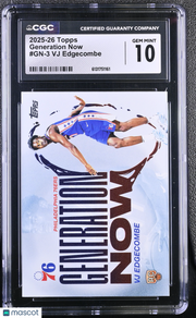 2025-26 Topps VJ Edgecombe Generation Now #GN-3 CGC 10