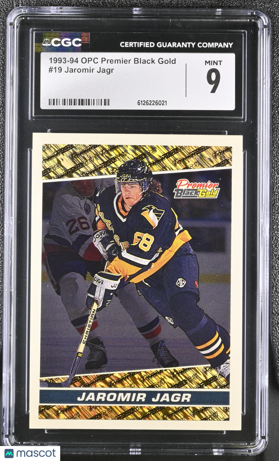 1993-94 Opc Premier Black Gold Jaromir Jagr #19 CGC 9