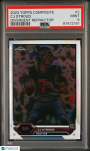 2023 Topps Composite CJ Stroud Divergent Refractor Rookie #2 PSA 9 Texans