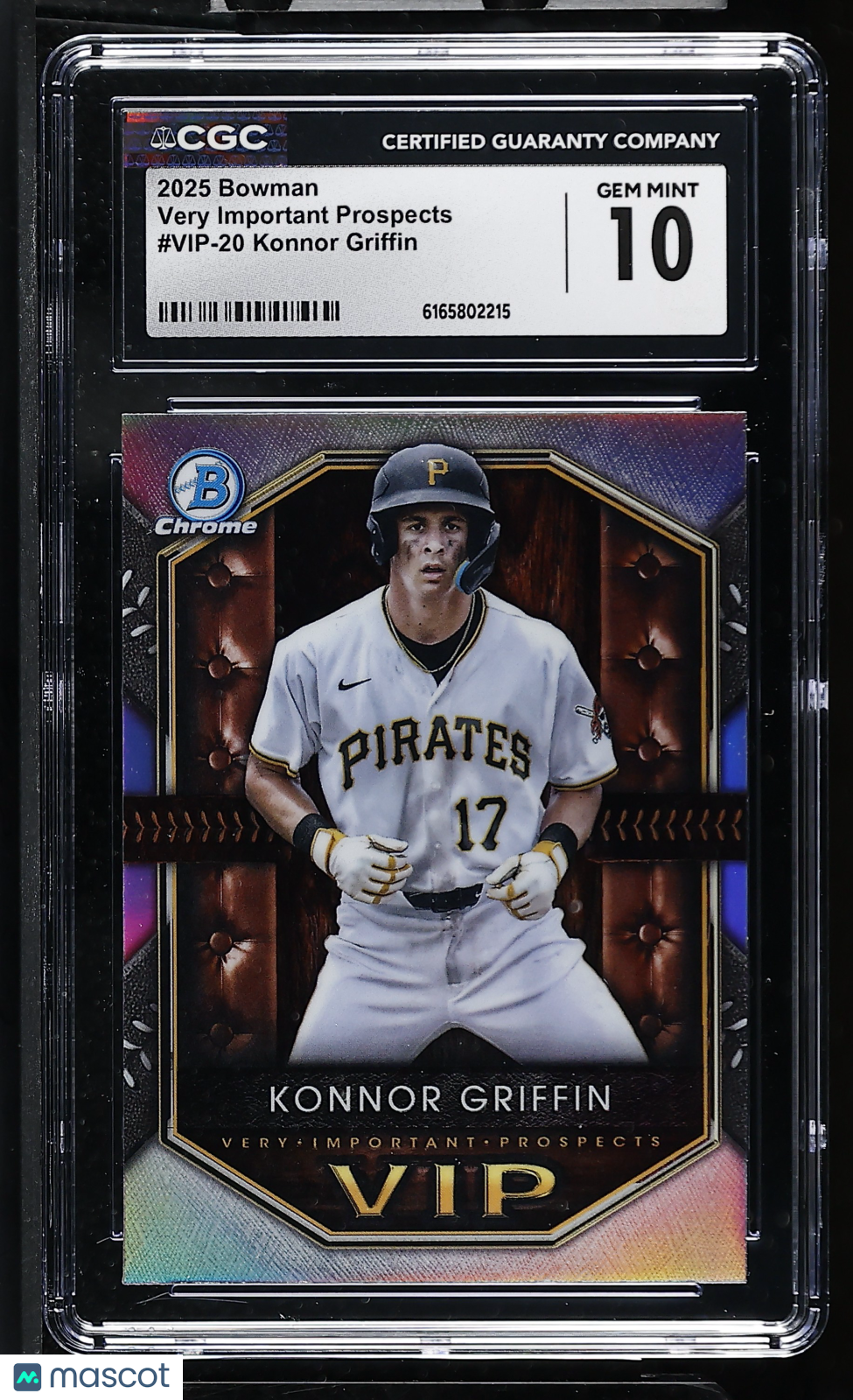 2025 Bowman Konnor Griffin Rookie Very Important Prospects VIP-20 CGC 10 Pirates