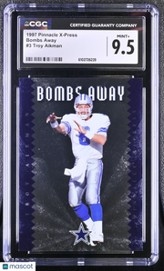 1997 Pinnacle X-Press Troy Aikman Bombs Away #3 CGC 9.5 Dallas Cowboys