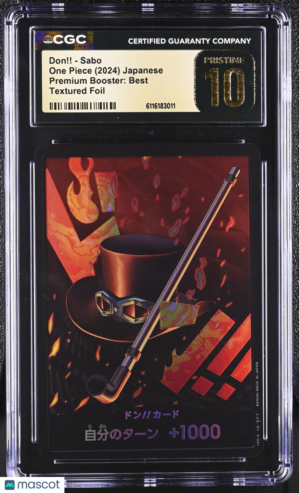 One Piece Premium Booster: Best Don! Sabo Textured Foil Japanese CGC 10 Pristine