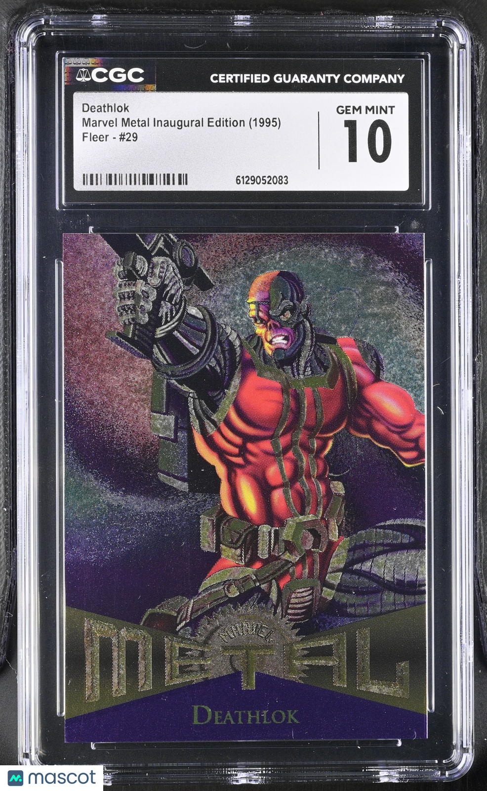 1995 Fleer Marvel Metal Inaugural Edition Deathlok #29 CGC 10