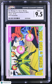 1991 Impel Marvel Universe Dr. Strange Vs. Baron Mordo #110 Arch-Enemies CGC 9.5