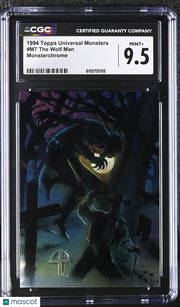 1994 Topps Universal Monsters The Wolf Man Monsterchrome #M7 CGC 9.5