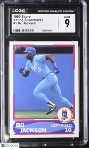 1990 Score Bo Jackson Young Superstars I #1 CGC 9