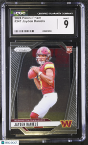 2024 Panini Prizm Jayden Daniels Rookie #347 CGC 9 Washington Commanders