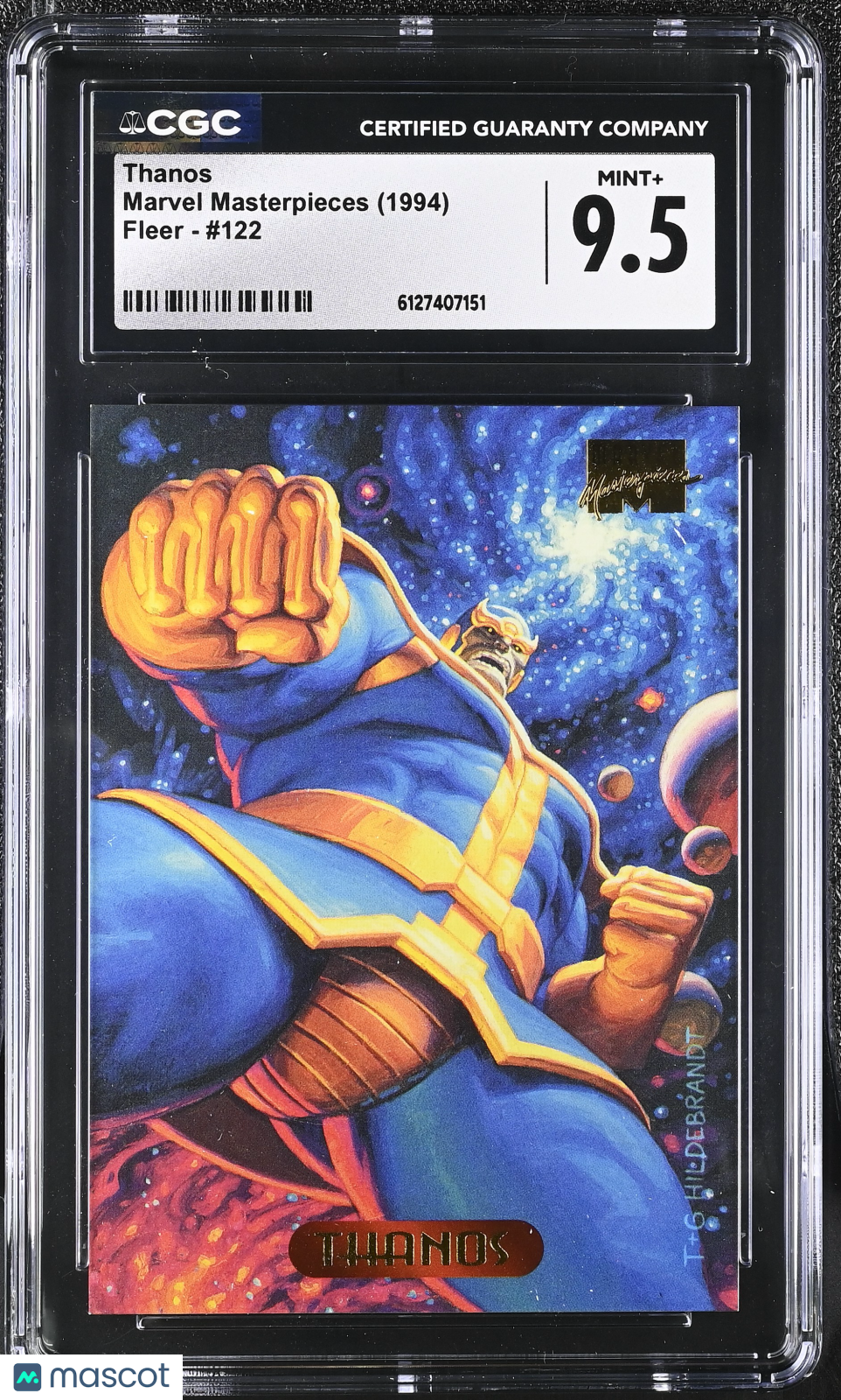 1994 Fleer Marvel Masterpieces Thanos #122 CGC 9.5