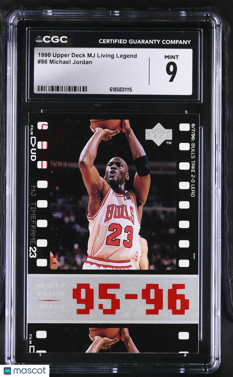 1998 Upper Deck MJ Living Legend Michael Jordan #86 CGC 9 Chicago Bulls