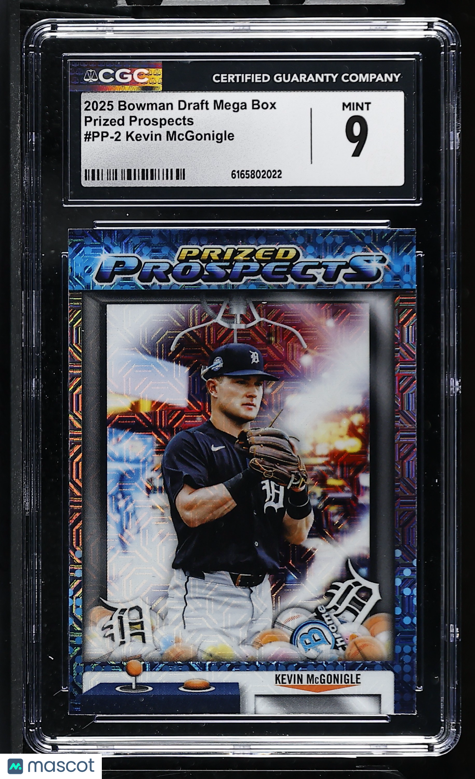 2025 Bowman Draft Mega Box Kevin McGonigle Rookie Prized Prospects #PP-2 CGC 9