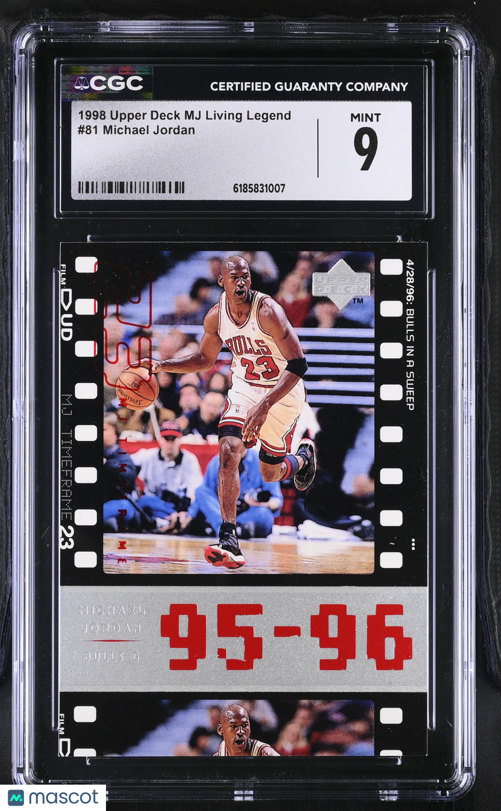 1998 Upper Deck MJ Living Legend Michael Jordan #81 CGC 9 Chicago Bulls