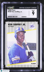 1989 Fleer Ken Griffey Jr. #548 CGC 9 Seattle Mariners