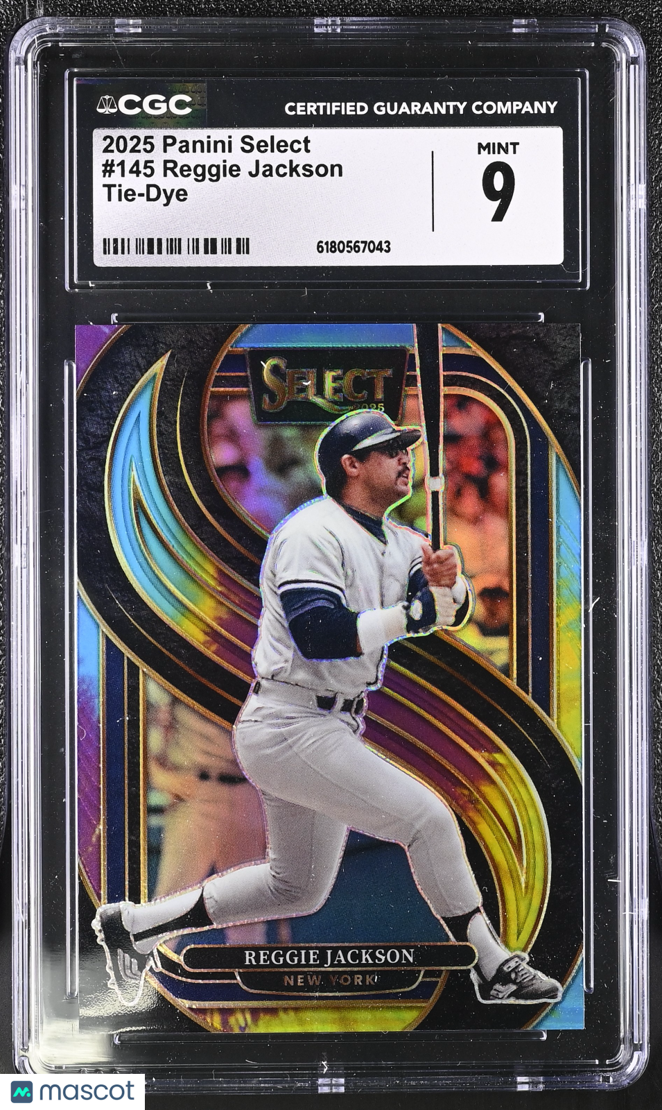 2025 Panini Select Reggie Jackson Tie-Dye /25 #145 CGC 9 New York Yankees