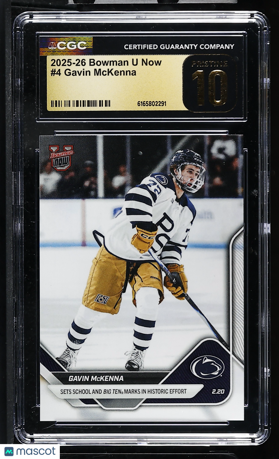 2025-26 Bowman U Now Gavin McKenna Rookie #4 CGC 10 Pristine Penn State