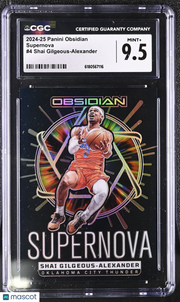 2024-25 Panini Obsidian Shai Gilgeous-Alexander /125 Supernova 4 CGC 9.5 Thunder
