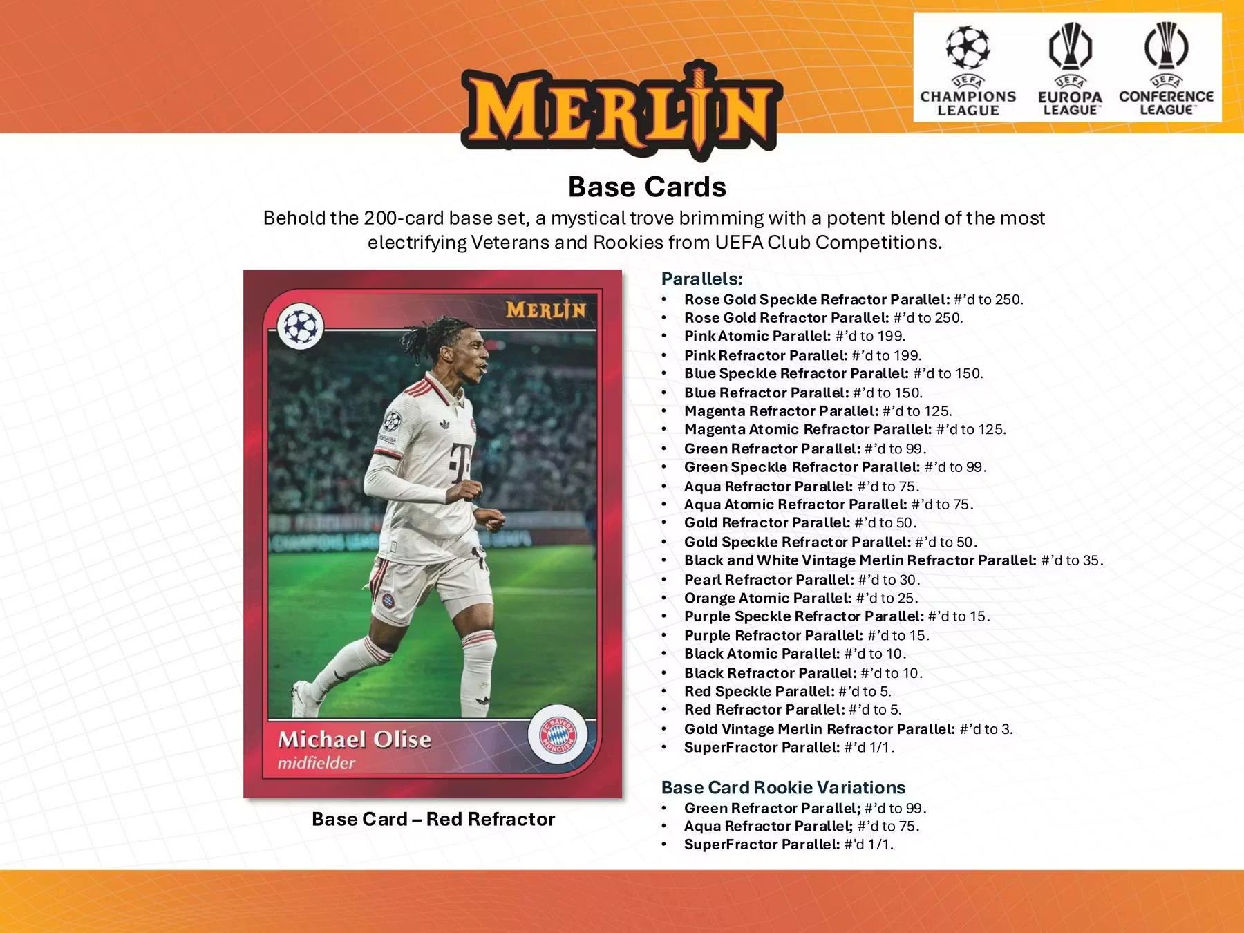2024/25 Topps Chrome Merlin UEFA Club Competitions Soccer Blaster Box