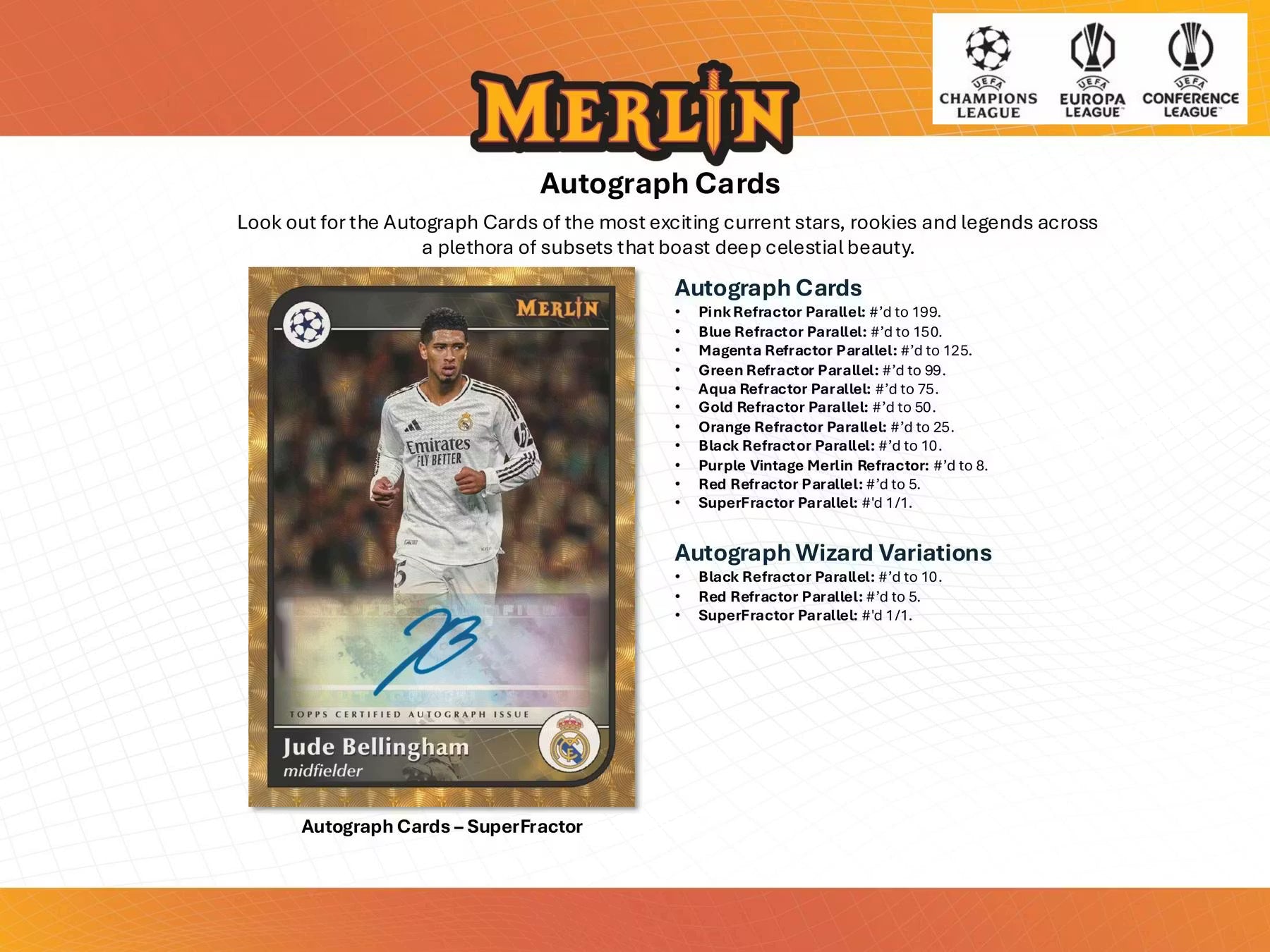 2024/25 Topps Chrome Merlin UEFA Club Competitions Soccer Blaster Box