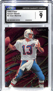 1995 Dan Marino Fleer Aerial Attack #2 CGC Mint 9