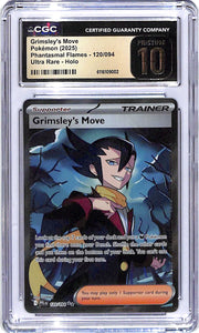 2025 Grimsley's Move Phantasmal Flames 120/94 Ultra Rare Holo CGC Pristine 10